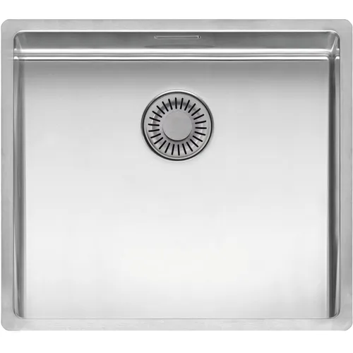 Reginox Einbauspüle 3D, 490x440 mit Siekorbüberlaufventil - Küchenspülen & Spülbecken, hochwertige Edelstahlspüle mit seidenglänzender Oberfläche und flächenbündigem 3D Einbau für eine moderne Küchengestaltung.
