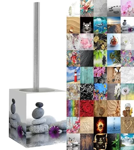Sanilo WC Bürste Energy Stones – Elegantes Design für Ihr Badezimmer - WC-Bürsten & Halter: Hochwertige Materialien, rostfreier Edelstahl und auswechselbarer Bürstenkopf für individuelle Gestaltung ohne Montage.