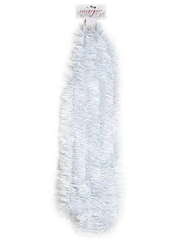 Inge-Glas Girlande X-Mas 7,5cm/2,7m Glanz Weiß