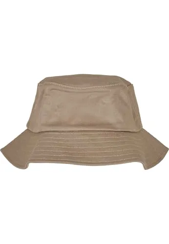 Produktbild Flexfit Unisex Cotton Twill Bucket Hat Kids Hut, Khaki, one Size