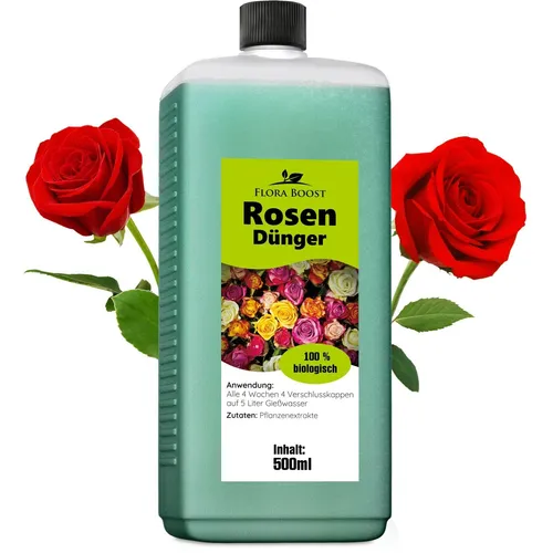 Rosen Dünger Rosendünger für gesunde und kräftige Rosenpflanzen 500ml
