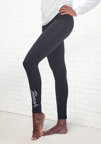Bench. Loungewear Leggings mit glänzender Logostickerei von Bench.
