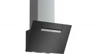 Bosch DWK67EM60 Kopffreihaube 60 cm Schwarz - Dunstabzugshaube mit Randabsaugung für optimale Fettabscheidung, DirectSelect-Bedienung und hoher Luftleistung von 669 m³/h – ideal für eine angenehme Küchenatmosphäre.