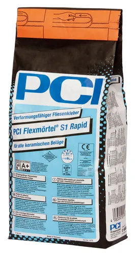 PCI Flexm�rtel S1 Rapid 5 kg Flex-Kleber Fliesen-Kleber auf Fu�bodenheizung