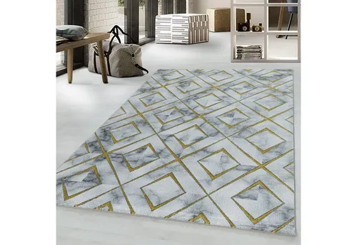 Teppich NAXOS 3811 in Gold, 120 x 170 cm in gold von Ayyildiz Hali