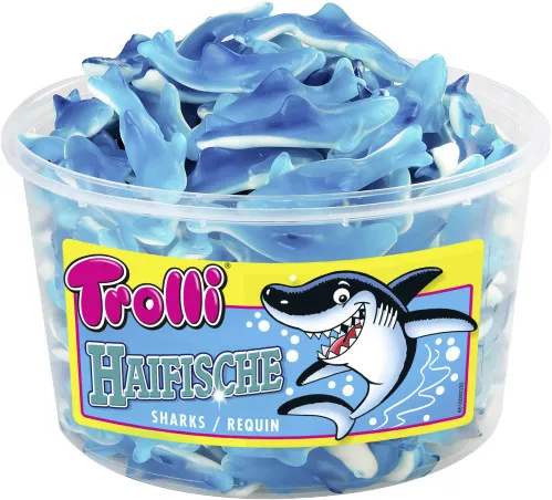 Trolli Haifische Fruchtgummi 150 Stück