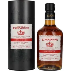 Edradour 11 Jahre - 1st Fill Merlot Cask - Whisky aus der kleinsten Brennerei Schottlands, gereift in einem First Fill Merlot Cask, bietet ein einzigartiges, samtiges Geschmacksprofil mit 48,2% Vol. für puren Genuss.
