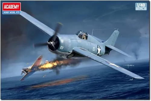 Academy - 1/48 USN F4F-4 Wildcat, Battle of Midway - Plastik-Modellbau - Maßstab: 1:48
