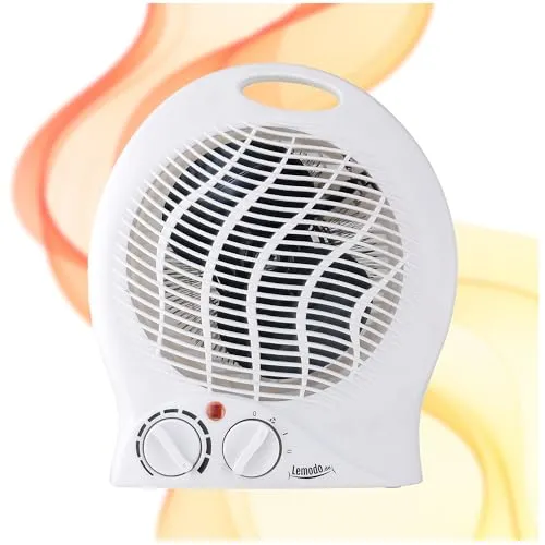 LEMODO Heizlüfter 2000W - Elektroheizkörper für Räume bis 20 qm, kompakt und mobil, mit variabler Temperaturregelung und Überhitzungsschutz für sicheres Heizen.