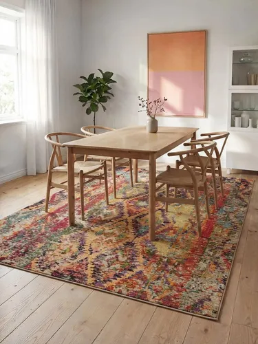 benuta Nest Teppich, Mehrfarbig, 80x150 cm - Teppiche & Böden, Oeko-Tex® Standard 100 und wasserabweisend - ideal für stilvolles Wohnen und Pflegeleichtigkeit.