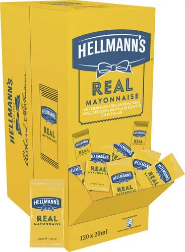 Hellmann's Senf für Saucen Dips Portionspackungen 120x20ml