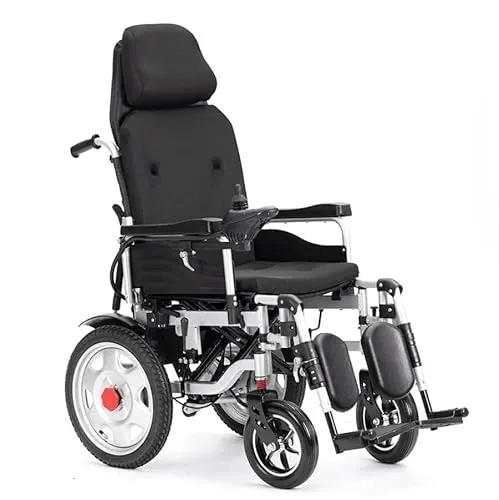 Elektrischer Rollstuhl, Stahl, Faltbar, 47 kg, 110x65x120 cm, Sitzbreite 46 cm, Modell J28