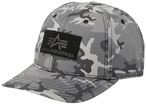 Alpha Industries Unisex VLC Cap Camo - Stylische Basecap in Black Camo - Baseball Caps für Herren, trendiges Camo-Design für einen lässigen Look und optimalen Tragekomfort.
