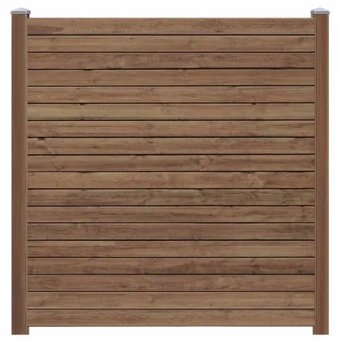 Produktbild WOODTEX Bohlenset Braun 180x180 cm für Steckzaun