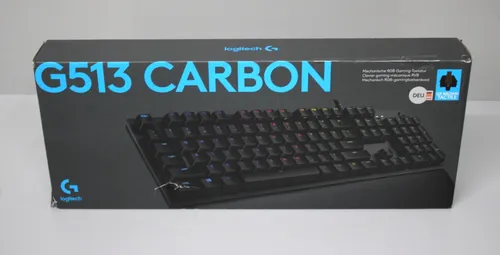 Logitech G513 Gaming-Tastatur mit RGB-Beleuchtung - Mechanische Gaming-Tastatur mit GX Brown Switches für taktiles Feedback, RGB-Beleuchtung, USB-Durchschleife und bequemer Handballenauflage aus Memory Foam.