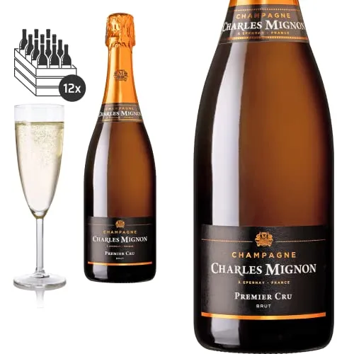 12er Karton Champagne Blanc Premier Cru Brut von Charles Mignon (12 x 0,75 l)