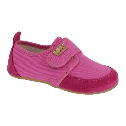 Living Kitzbühel Kid's Klettmodell Ulli Uni - Hüttenschuhe in Rosa (EU 25) - Hüttenschuhe für Kinder in Rosa, ideal für entspannte Tage zu Hause; Größe 25; weich und gemütlich für perfekten Tragekomfort.