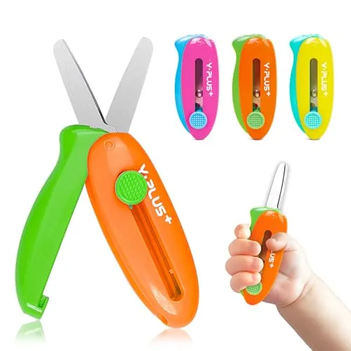 YPLUS Kinderschere Schule, Schere Kinder Set, Bastelschere Kinder ab 3+ jahre
