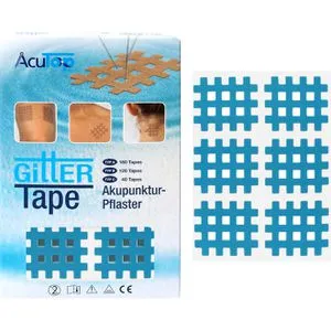 AcuTop Gittertape Typ B, blau, 3,6 x 2,8cm, 120 Strips