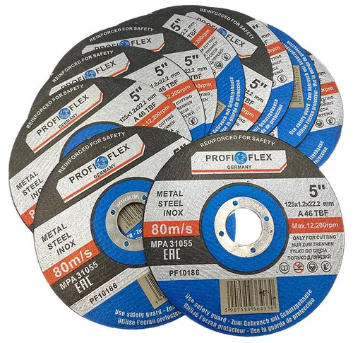 Metalltrennscheiben Satz 10-tlg Flexscheiben Metall Trennscheiben 125mm x22,2mm