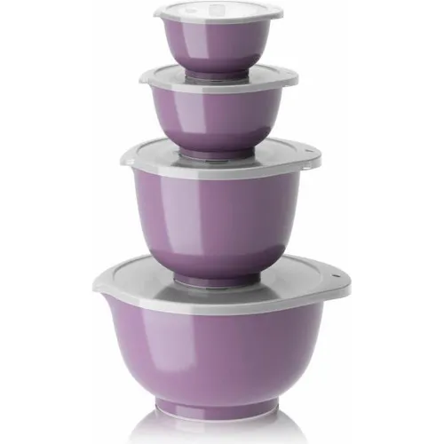 Rosti Margrethe Schüssel Set, 8-teilig in Lavender - Rührschüssel Set aus recycelbarem Kunststoff, bruchsicher und temperaturbeständig von -18 °C bis +100 °C, ideal zum Rühren, Servieren und Aufbewahren.