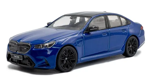 Solido 421438286 - 1:43 BMW G90 M5 Sedan Marina Bay blau - Detailgetreues 1:43 Modellauto aus Metall und Kunststoff, ideal für Sammler und als Geschenk, direkt einsatzbereit.