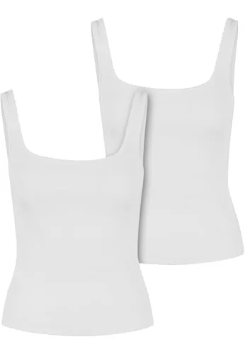 Urban Classics Damen T-Shirt 95% Baumwolle (Bio), 5% Elastan weiß+weiß S - TRENDY: Must-Have für Modebewusste! Dieses T-Shirt vereint aktuellen Stil mit hoher Atmungsaktivität. PRAKTISCH: Ideal für Sport und Freizeit, sorgt für Bewegungsfreiheit und ist pflegeleicht. Perfekt für jeden Anlass!