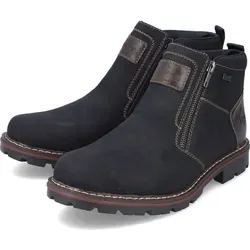 Rieker Herren Stiefel 37770 - Wanderschuhe mit stabiler Laufsohle und profiliertem Rieker Antistress-System, ideal schockabsorbierend und mit beidseitigem Reißverschluss für optimalen Komfort.