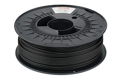 NuNus PETG Filament 1,75mm 1KG schwarz - 3D Druckerzubehör - Hochwertiges PETG Filament mit hoher Transparenz, geruchlos und einsteigerfreundlich, ideal für präzise Drucke ohne Warping.