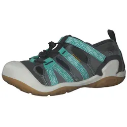 Keen Knotch Creek Sandale, Stahlgrauer Wasserfall, 34 EU - Wanderschuhe für Kinder mit verstellbarem Klettverschluss und schnelltrocknendem Material; ideal für Abenteuer und sorgenfreies Spielen.