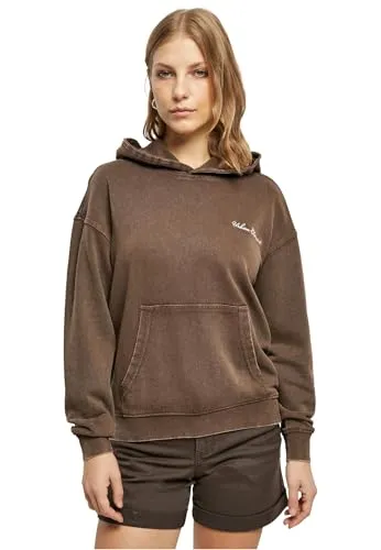 Kapuzenpullover URBAN CLASSICS Damen Hoody - Sweatshirts, 100% Baumwolle für höchsten Komfort, ideal zum Chillen oder für Spaziergänge. Mit Kängurutasche und normaler Passform, perfekt kombinierbar!