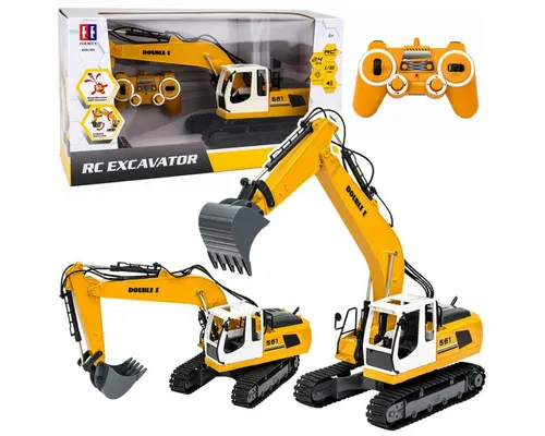 Wisam RC-Auto Ferngesteuerter RC-Raupenbagger mit Licht und Sound, gelb, Maßstab 1:16