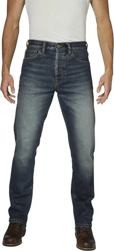 Rokker Rokkertech Straight Motorradjeans, blau, Größe 30 34 für Männer - Motorradhosen aus edlem vintage washed Denim, ausgestattet mit hochabriebfesten UHMWPE Fasern für optimalen Schutz und Komfort beim Fahren.