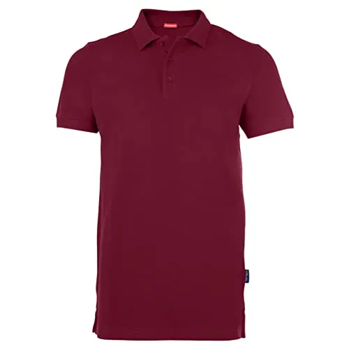 HRM Premium Herren Heavy Performance Polo, Bordeaux/Burgundy, Gr. 2XL I Polohemd Bis 60°C Waschbar I Hochwertige & Nachhaltige Bekleidung I Workwear, 303