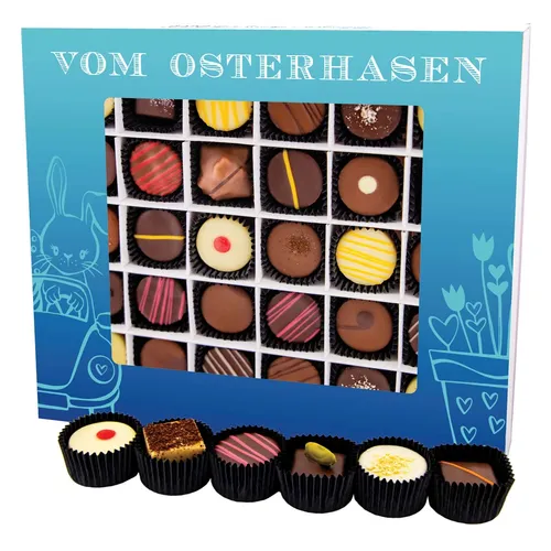 Hallingers Vom Osterhasen XXL Ostern Pralinen Geschenk handmade ohne Alkohol