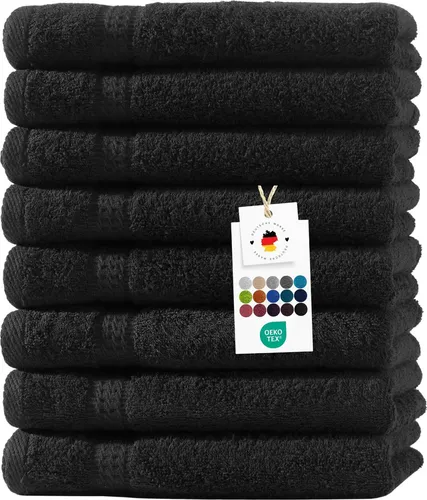 Handtücher 50x100 cm - 8er Set aus 100% Baumwolle - Hochwertige Frottier Handtücher mit 500g/m², ideal für ein luxuriöses Badezimmer. Weich, saugfähig und waschbar bis 60°C - für jeden Bedarf perfekt geeignet.