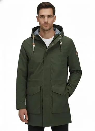 JACK & JONES Herren Parka Sommerparka Kapuzenjacke (M, Forest Night) - Hochwertiger Parka aus 65% Baumwolle und 35% Nylon für optimalen Tragekomfort. Mit verstellbarer Kapuze und praktischen Taschen ist er der ideale Begleiter für die Übergangszeit. Vielseitig kombinierbar und stylisch für jeden Anlass.