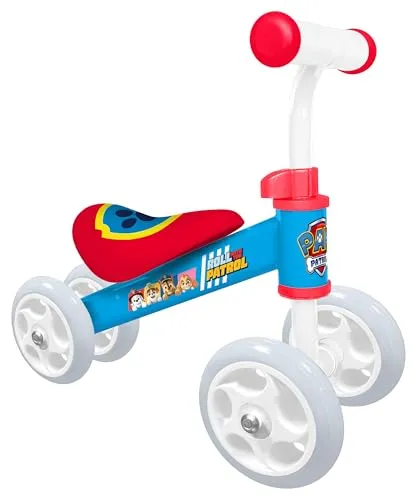 BABY WALKER PAW PATROL - Lauflernhilfe mit 4 großen PVC-Rädern für optimale Stabilität. Robuster Stahlrahmen und verstellbarer Lenker fördern die Sicherheit und das Gleichgewicht von Kleinkindern.
