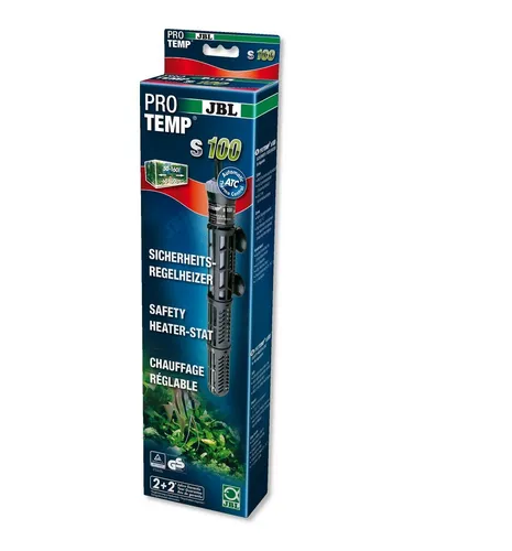 JBL Protemp S100 Sicherheitsregelheizer 100 Watt für Aquarien - Durchlaufheizer, sorgt für konstante Wassertemperatur und sicheres Klima für Ihre Aquarienbewohner.