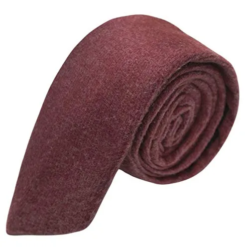 Luxuriöse Krawatte, Tweed, Tweed, Kastanienbraun in braun von King & Priory