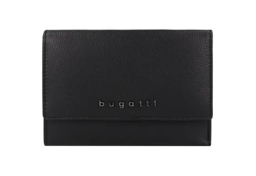 bugatti Bella Überschlag-Damenbörse mit RFID-Schutz - Damen-Geldbörse aus echtem Leder, handgefertigt, mit 12 Kartenfächern und RFID-Schutz für maximale Datensicherheit und stilvolles Design.