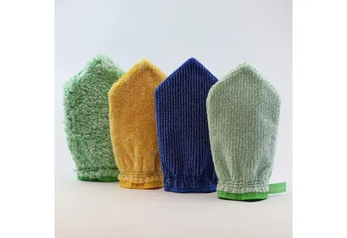 Jemako Reinigungshandschuh - Vielseitig einsetzbar in Gelb, Blau oder Grün - Handschuhe für die Reinigung glatter, empfindlicher Oberflächen - Ergonomisch geformt, strapazierfähig und fusselfrei. Ideal für Staubwischen, Pflege von Leder und schwer zugängliche Stellen.