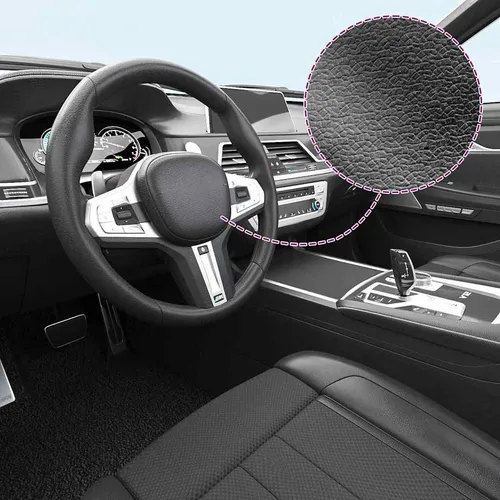 vidaXL Autofolie Matt Schwarz 100x150cm - Lackschutzfolie für Autos, selbstklebend und wasserabweisend, sorgt für einen Hightech-Look ohne teure Lackierung, blasenfreie Anbringung dank Luftkanälen.