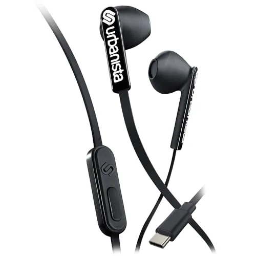 Urbanista San Francisco In Ear Kopfhörer mit Kabel - Kopfhörer mit USB-C-Anschluss, kraftvoller Sound und ergonomisches Design für höchsten Tragekomfort. Ideal für Musik und Anrufe mit integriertem Mikrofon.