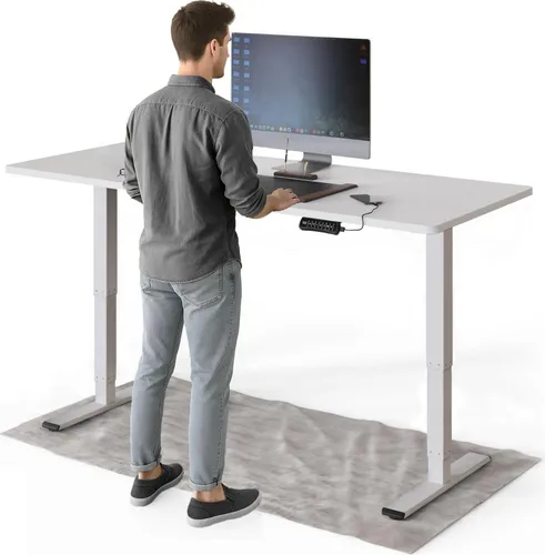 DESKSPACE Pro Plus Höhenverstellbarer Elektrischer Schreibtisch mit Memory Funktion