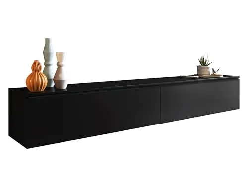 MIRJAN24 TV-Lowboard Detroit D180 - Modernes TV-Möbel mit 2 Türen - TV-Schränke mit stilvollem Design und praktischen Maßen: 180 cm breit, ideal für Ihr Wohnzimmer. Einfache Montage und anpassbare Farboptionen für jeden Einrichtungsstil.