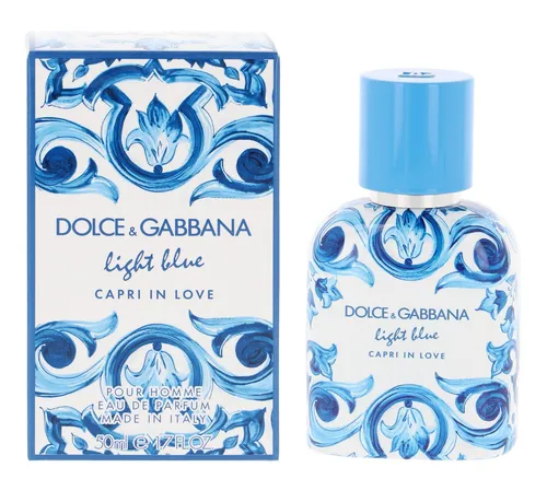 Dolce & Gabbana Light Blue pour Homme Capri in Love 50 ml - Herrendüfte mit erfrischenden Zitrusnoten, ideal für den Sommer und perfekt für den modernen Mann.