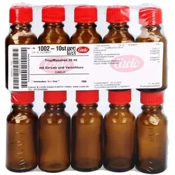 Tropfflasche 20 Ml Braun M.einsatz+verschluss