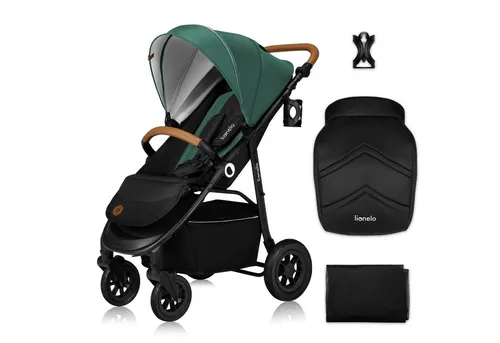 LIONELO Natt Kinderwagen Buggy – Offroad-Funktion für jedes Gelände - Buggys mit großen Offroad-Rädern, 5-Punkt-Gurt und wasserdichtem XXL-Verdeck für optimale Sicherheit und Komfort auf jedem Terrain.
