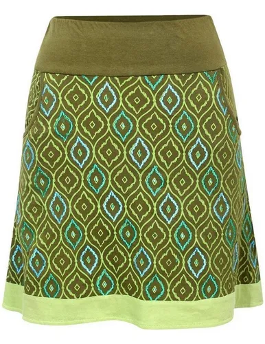 Vishes A-Linien-Rock Rock 70er 80er Jahre Retro Muster Druck Taschen Boho, Elfen, Hippie Style